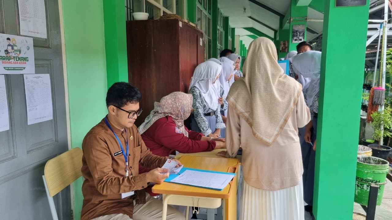 Hari Pertama TKA di SMAN 2 Banjarsari Berjalan Lancar