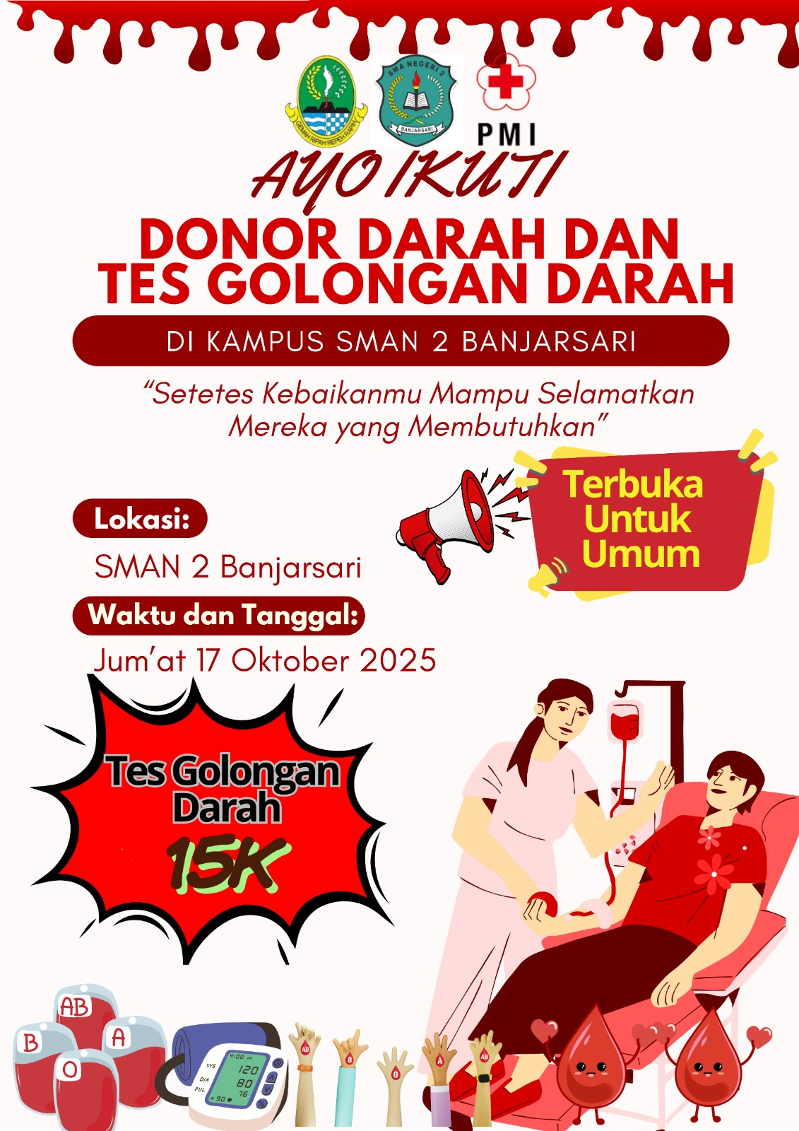 Donor Darah dan Tes Golongan Darah 